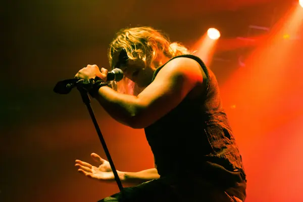 Airbag indie-punk band performing live on stage